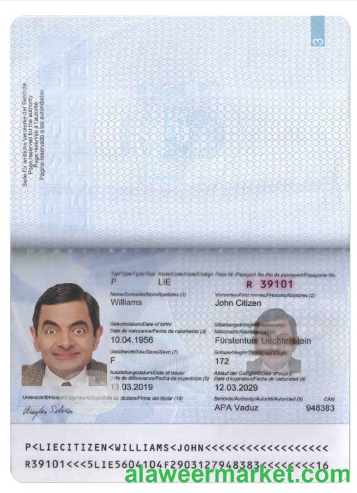 LIECHTENSTEIN passport